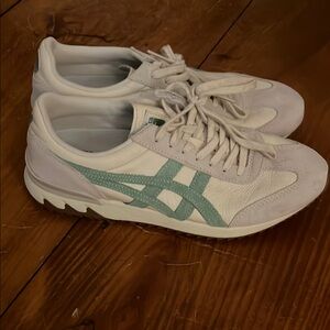 Onitsuka Tiger by Asics White and Green Sneakers